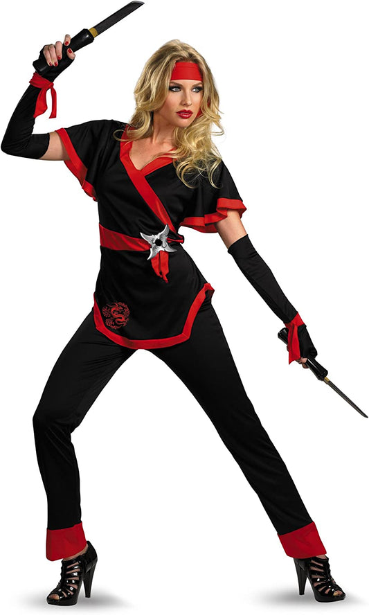 Ninja Dragon Women's Halloween Costume - Includes Mask and Gloves