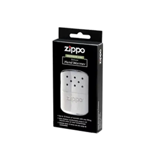 Zippo high polish chrome hand warmer in retail box, metal heater with perforations