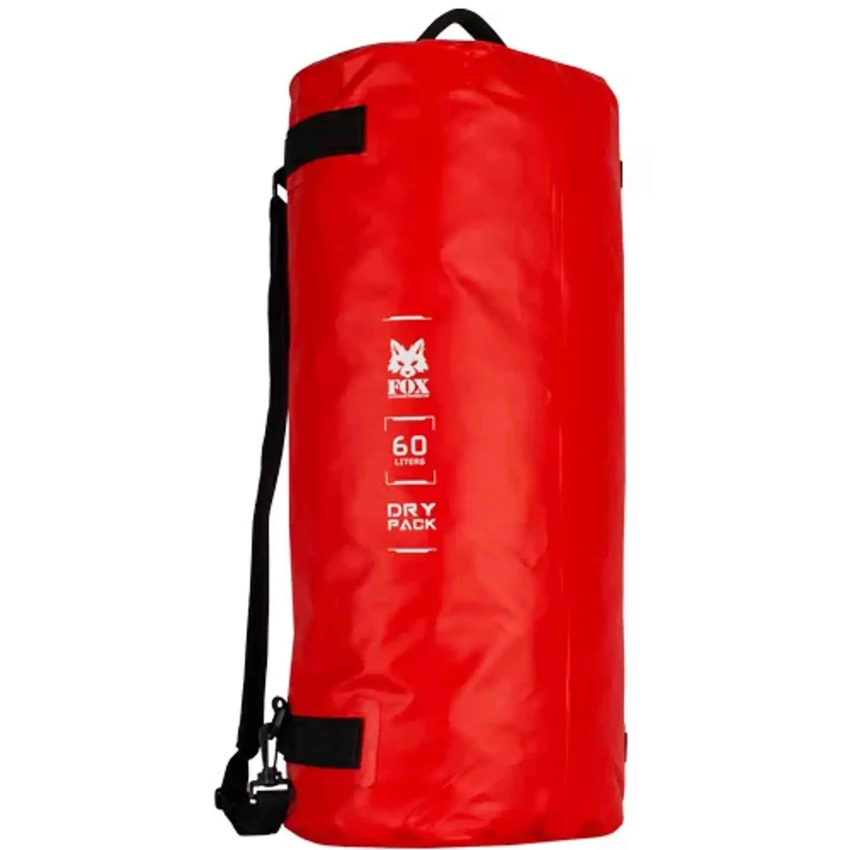 60 L Waterproof Duffle-Rucksack, 840D Nylon - Black and Red