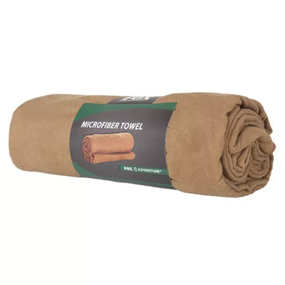 Fox Outdoor Large Microfiber Towel | Quick-Dry | Olive Drab, Black & Coyote - Niksstuff