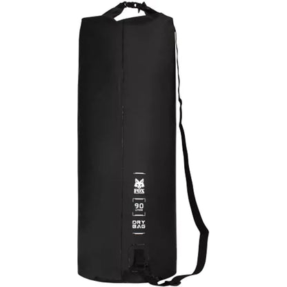 90 L Heavy-Duty Waterproof Dry Bag - Black and Red
