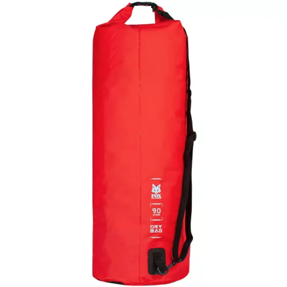 90 L Heavy-Duty Waterproof Dry Bag - Black and Red