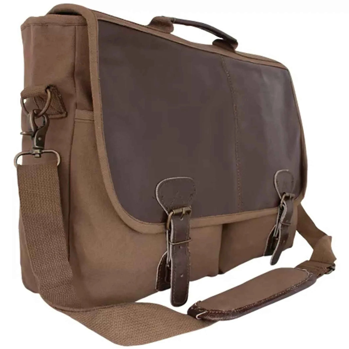 Academic Portfolio Briefcase - Canvas with Leather Trim