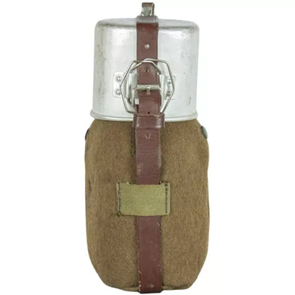 Romanian Aluminum Canteen with Felt Cover