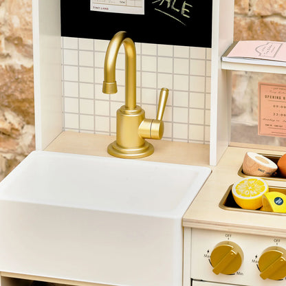 Tiny Land BistroSwitch 2-in-1 Play Kitchen & Bistro with 23 Accessories