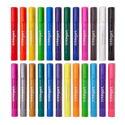 KINGART Tempera Paint Thin Sticks - 24 Colors