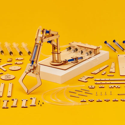 Hydraulic Robotic Arm DIY Kit | Educational STEM Toy Ages 10+ - Niksstuff