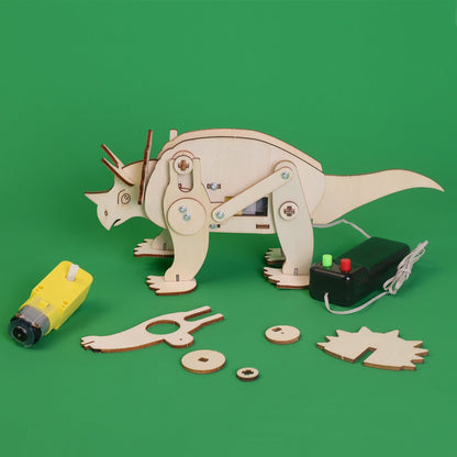 Triceratops Robot DIY Kit | Educational STEM Toy for Kids 8+ - Niksstuff