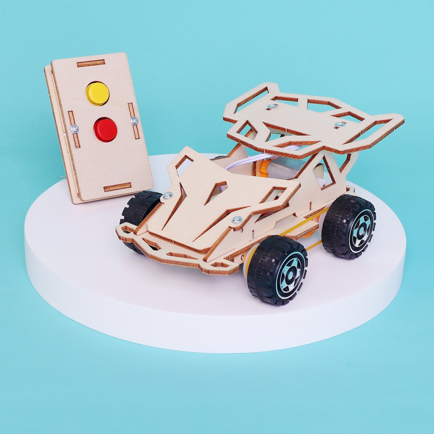 Infrared RC Car DIY Kit | IR Science STEM Toy for Kids Ages 8+ - Niksstuff