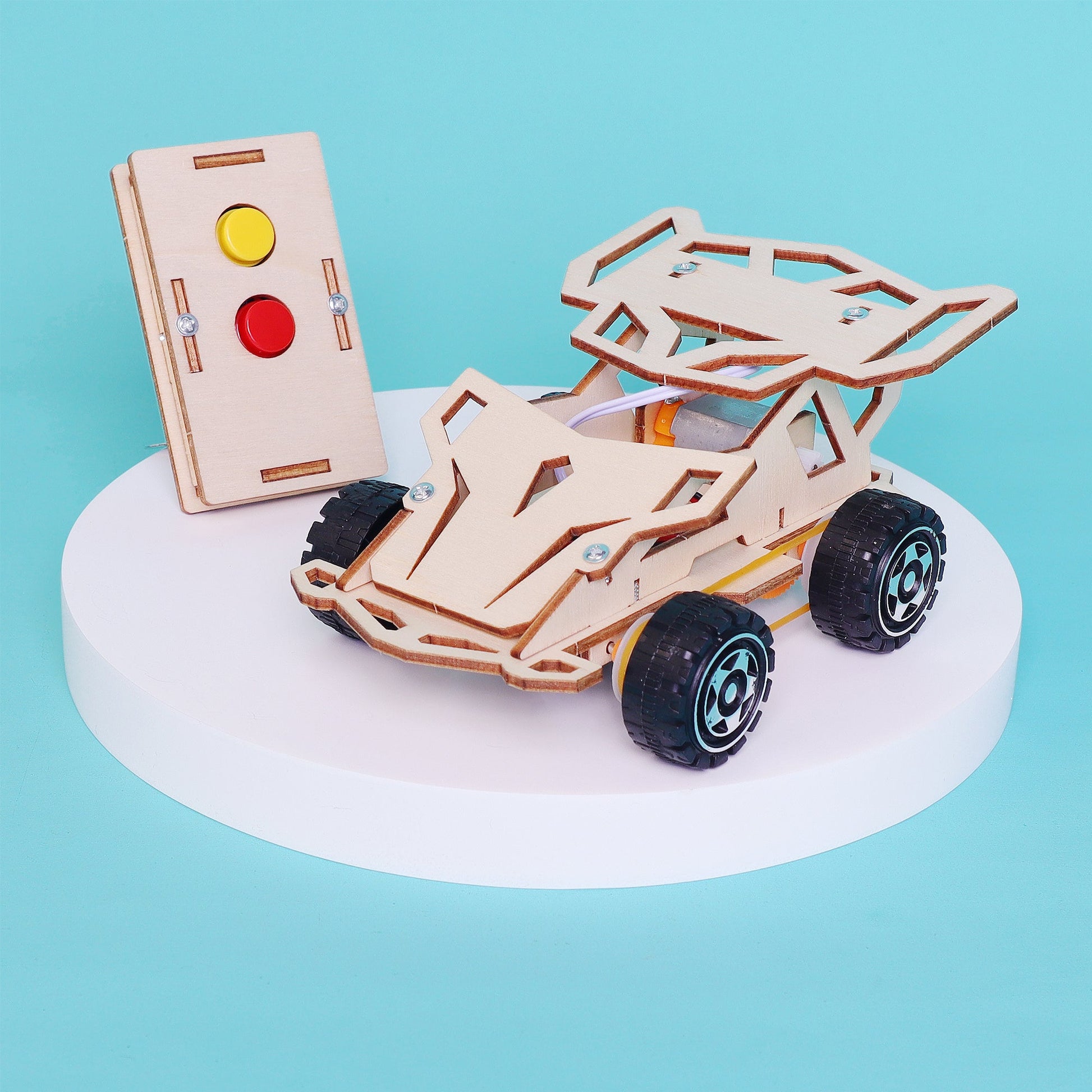 Infrared RC Car DIY Kit | IR Science STEM Toy for Kids Ages 8+ - Niksstuff