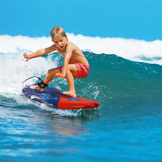 6-Foot Beginner Surfboard | 3 Detachable Fins | Leash & Traction Pad Included | Yellow, White or Red