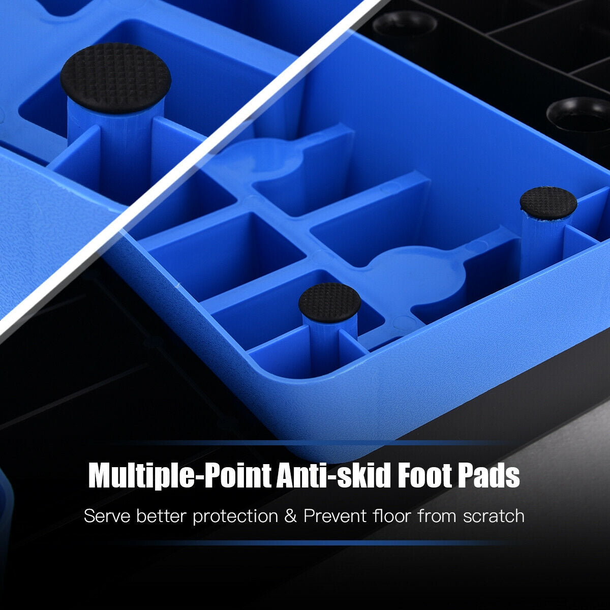 Aerobic Step Platform | 3 Heights: 5", 7", 9" | 330 lb Capacity | Non-Slip | Gray, Purple or Blue