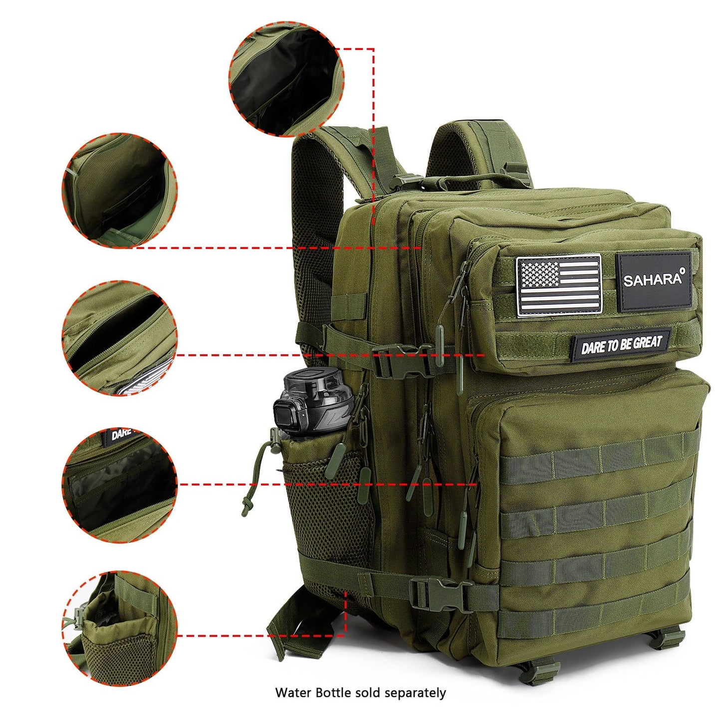 Raider Series Tactical Laptop Backpack | Fits 11"–17.3" | Military-Grade | 6 Colors