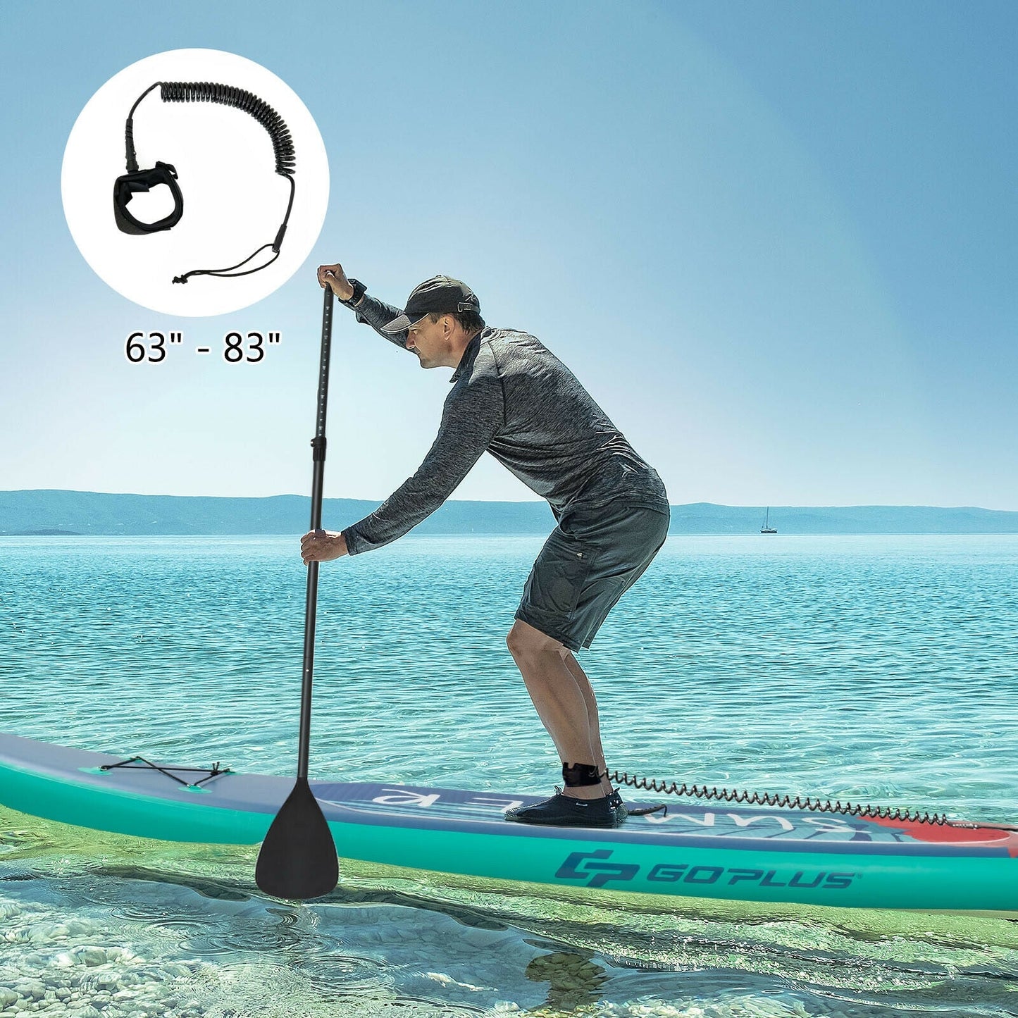 10 Ft Inflatable Stand Up Paddle Board | SUP with Paddle, Backpack & Leash - Niksstuff