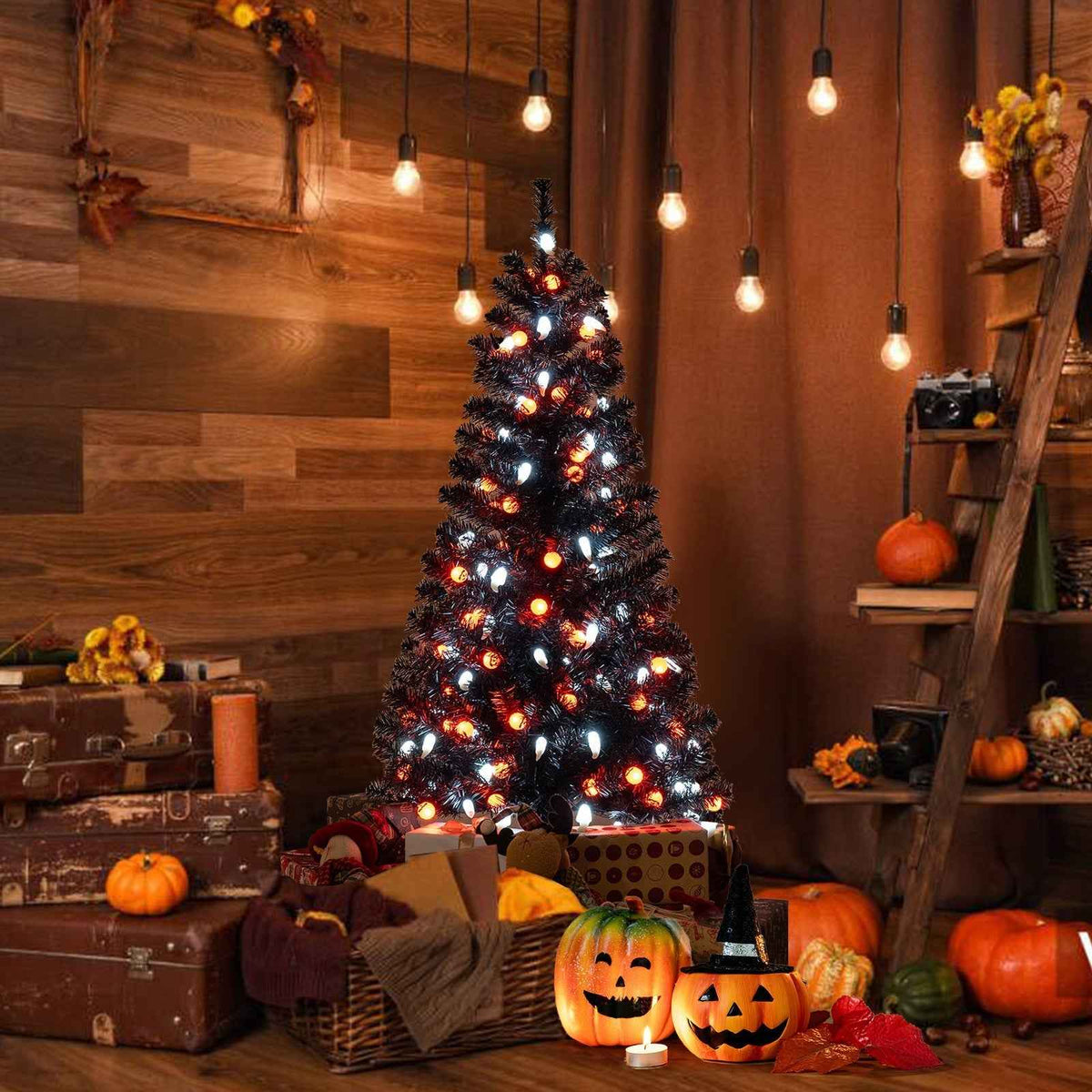 4.5 FT Animated Halloween Tree with Lights, Sound Effects & Motion Sensor