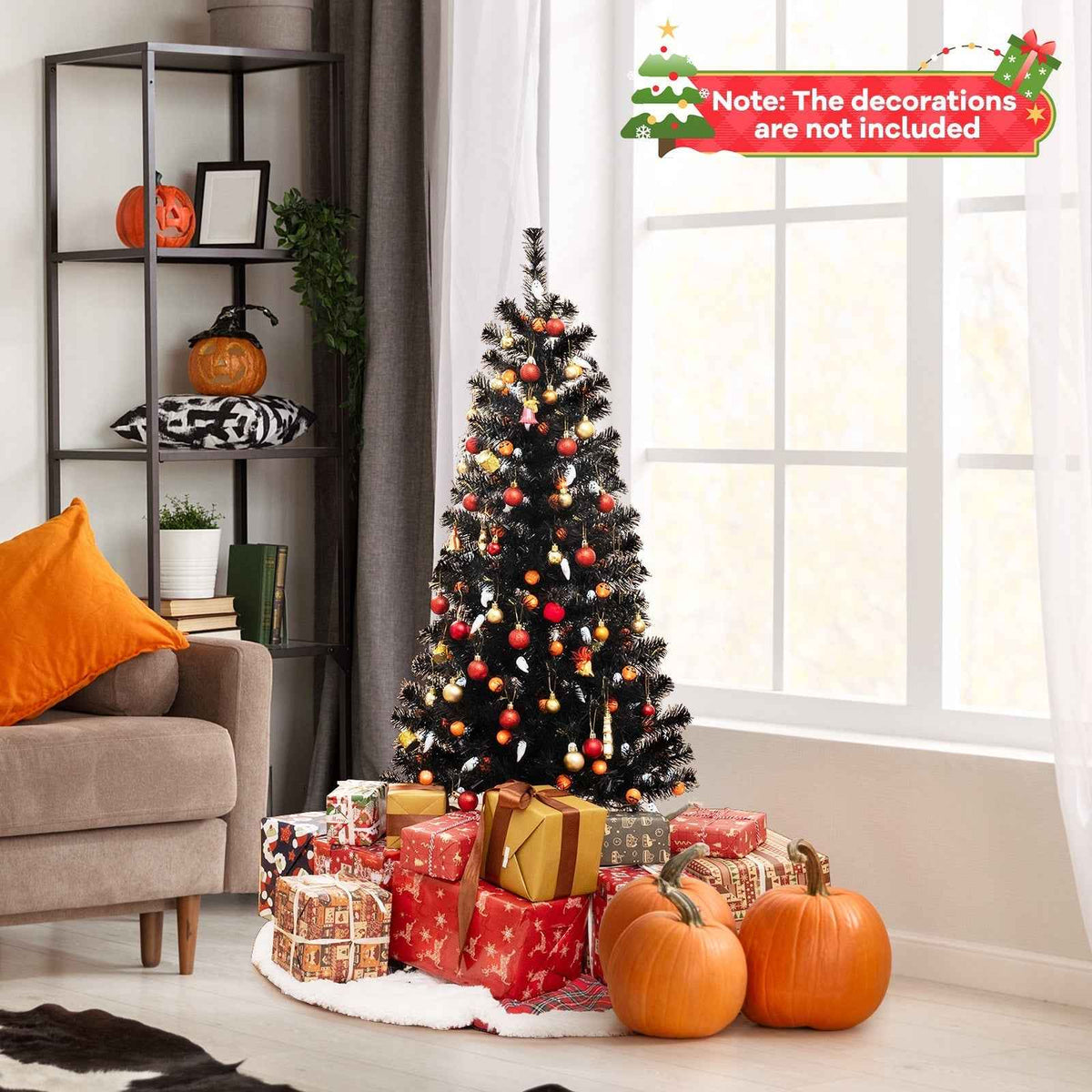 4.5 FT Animated Halloween Tree with Lights, Sound Effects & Motion Sensor