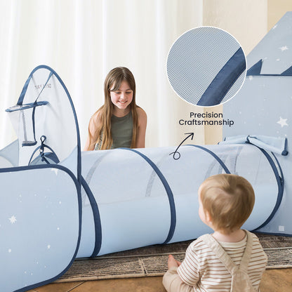Tiny Land 3-in-1 Play Tunnel, Tent and Ball Pit Set