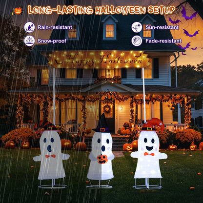 DirectDeals 4-Piece Halloween Pop-Up Ghosts & Gateway with LED Lights