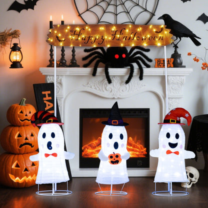 DirectDeals 4-Piece Halloween Pop-Up Ghosts & Gateway with LED Lights