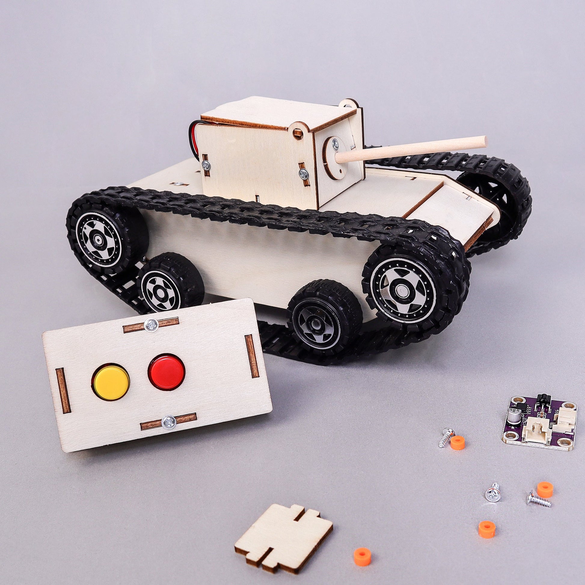 Remote-Controlled Tank DIY Kit | Engineering STEM Toy for Kids 10+ - Niksstuff