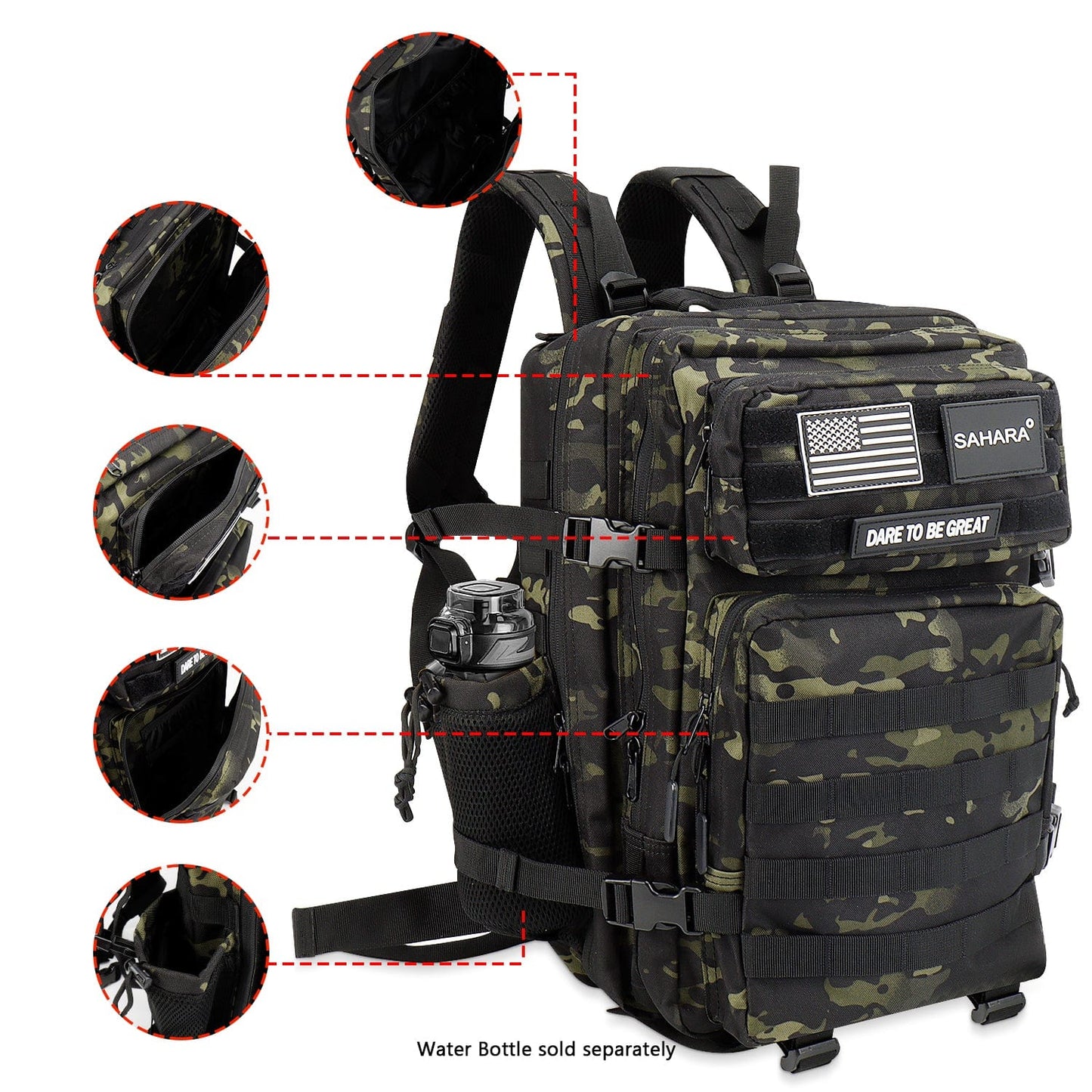 Raider Series Tactical Laptop Backpack | Fits 11"–17.3" | Military-Grade | 6 Colors