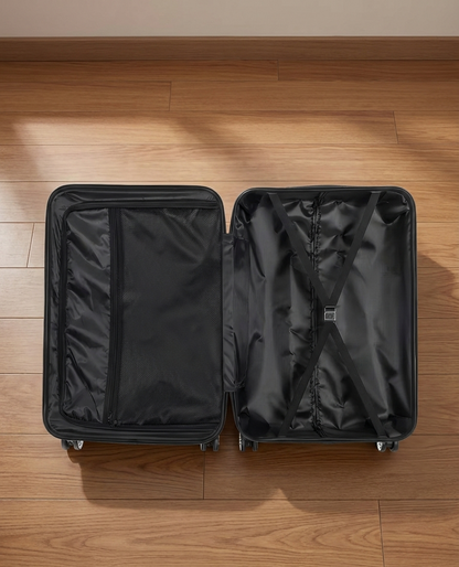 3-Piece Hard Shell Luggage Set | 20"/24"/28" | 360° Spinner Wheels | TSA Lock | 9 Colors - Niksstuff