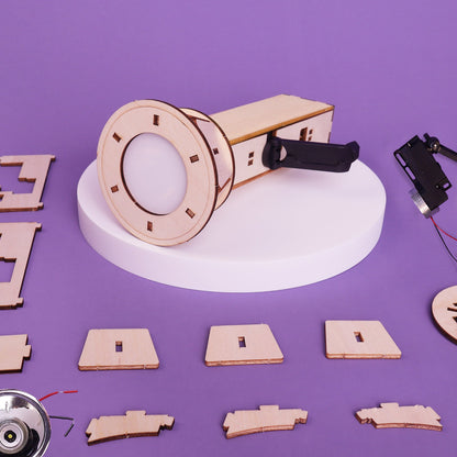 Hand-Crank Flashlight DIY Kit | Energy STEM Toy for Kids Ages 8+ - Niksstuff