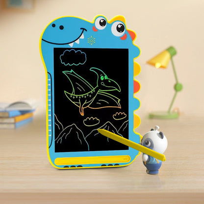 Kids LCD Writing Tablet 8.5" | Dinosaur Color Display | One-Click Erase | Screen Lock | Blue or Pink