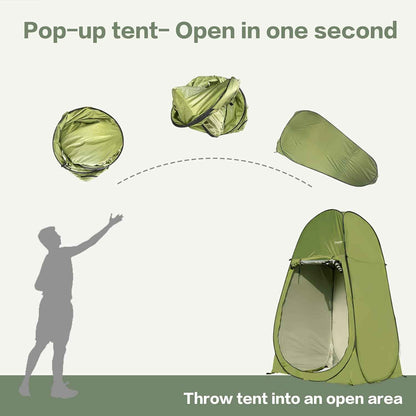 Pop-Up Privacy Tent – 7 ft Camping Shower, Toilet & Dressing Room | UPF 40+, Waterproof 210D Oxford | 47"x47"x83"