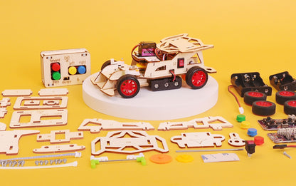 Steering RC Car DIY Kit | Advanced STEM Toy for Kids Ages 12+ - Niksstuff