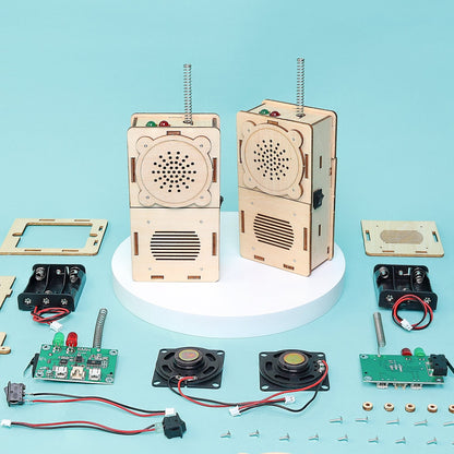 Build & Learn Walkie Talkie STEM Kit | Set of 2 | Ages 8+ - Niksstuff