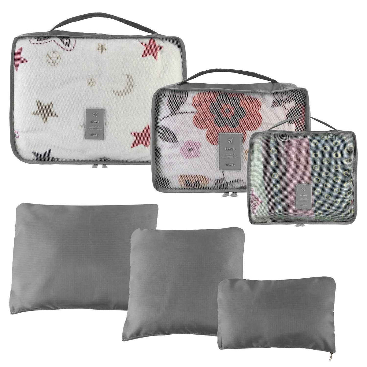 LJG 9-Piece Travel Packing Cubes & Storage Bags Set – Water-Resistant Luggage Organizer