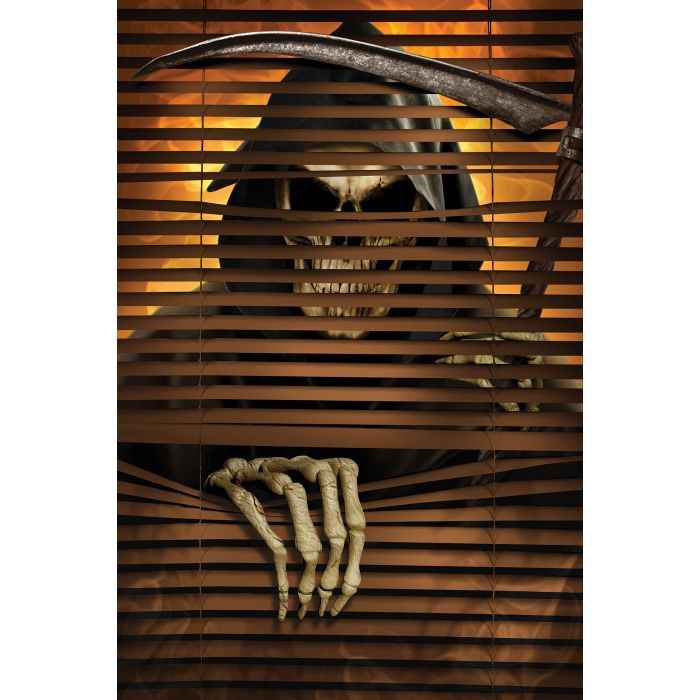 36" Window Cover Creeper Grim Reaper Halloween Decoration