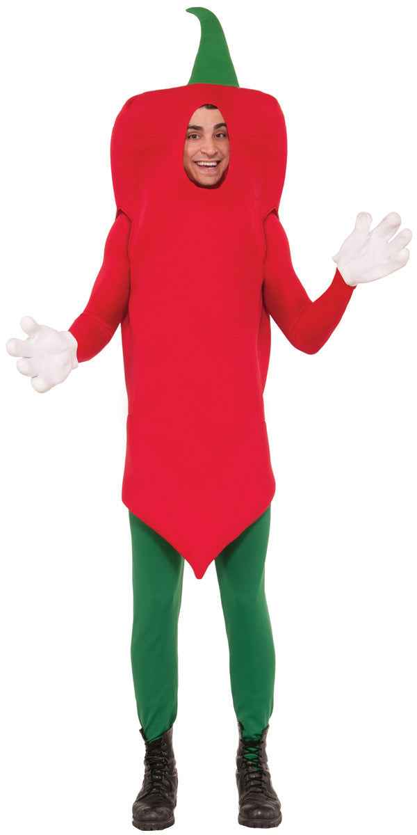 Red Chili Pepper Adult Costume - One Size Foam Tunic