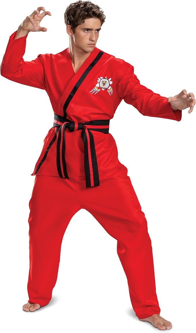 Eagle Fang Cobra Kai Karate Gi Red Costume - Adult L/XL