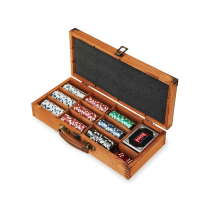 Poker Set by Foster & Rye – 225-Chip Wooden Box Set