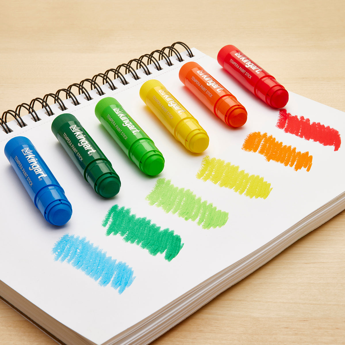 Kingart Tempera Paint Sticks - 60 Colors Washable Quick Drying