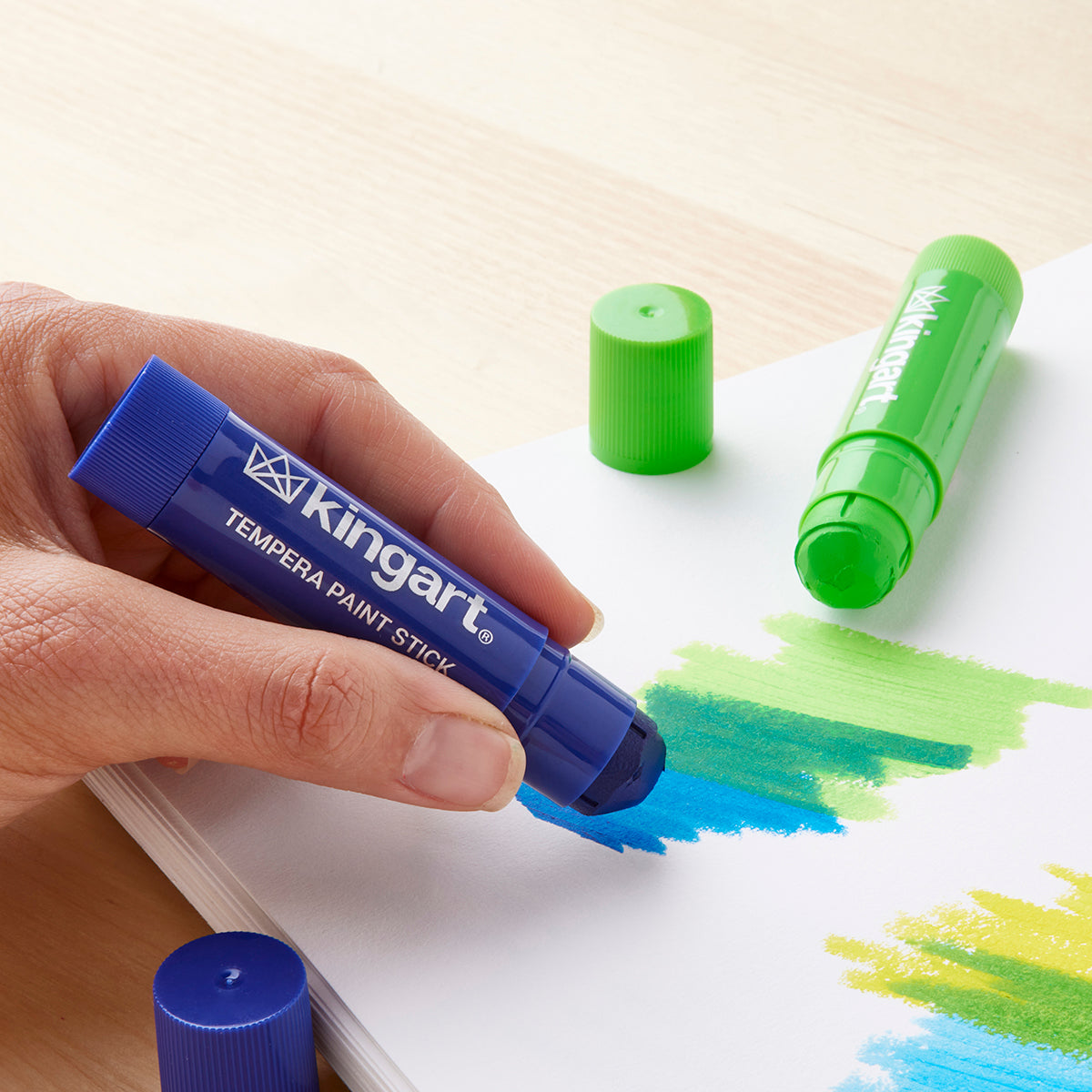 Kingart Tempera Paint Sticks - 60 Colors Washable Quick Drying