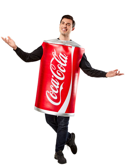 Coca Cola Can Foam Tunic Adult Costume - One Size