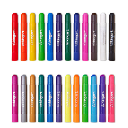 KINGART Tempera Paint Thin Sticks - 24 Colors