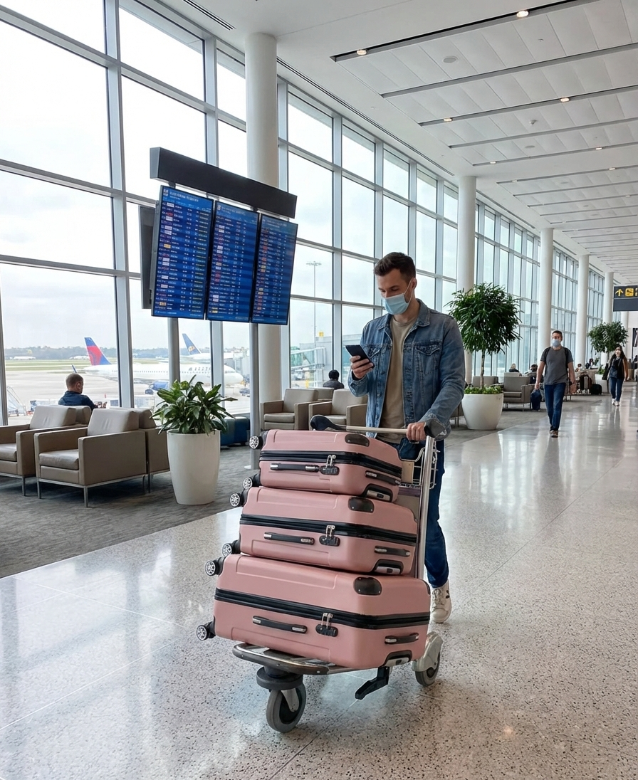3-Piece Hard Shell Luggage Set | 20"/24"/28" | 360° Spinner Wheels | TSA Lock | 9 Colors - Niksstuff