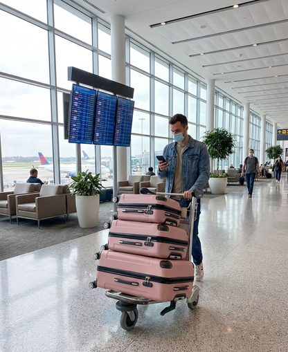 3-Piece Hard Shell Luggage Set | 20"/24"/28" | 360° Spinner Wheels | TSA Lock | 9 Colors - Niksstuff