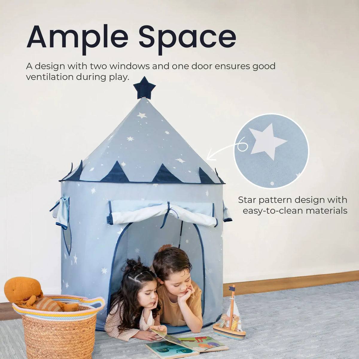 Tiny Land Kids Tent - Indoor/Outdoor Toddler Play Tent