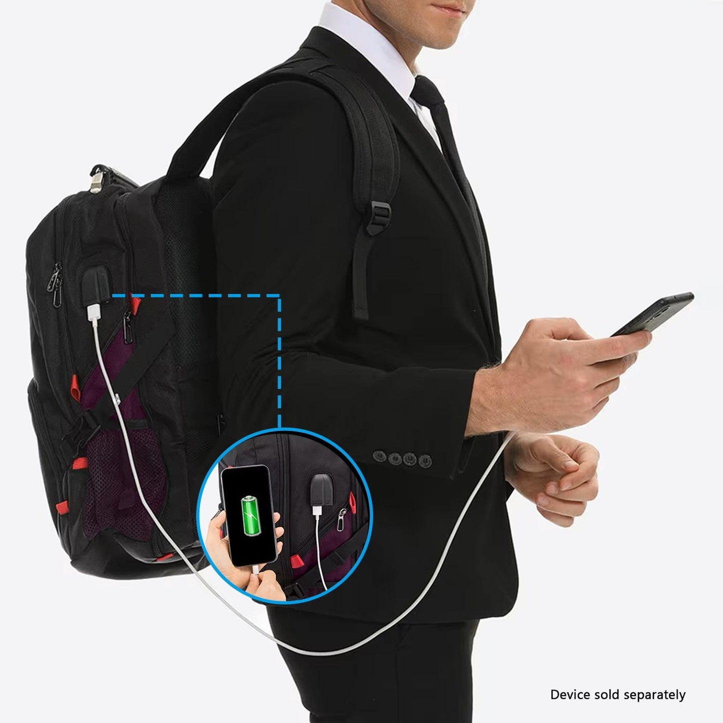 Sahara Anti-Theft Travel Laptop Backpack | USB Charging | Fits up to 17.3" | 4 Colors