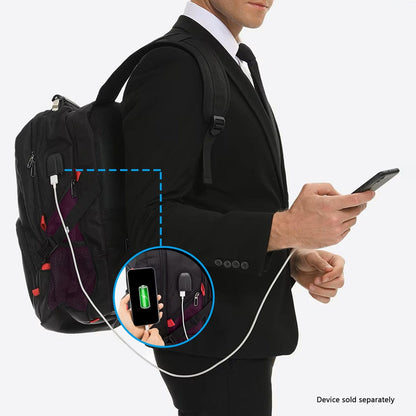Sahara Anti-Theft Travel Laptop Backpack | USB Charging | Fits up to 17.3" | 4 Colors