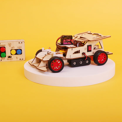 Steering RC Car DIY Kit | Advanced STEM Toy for Kids Ages 12+ - Niksstuff