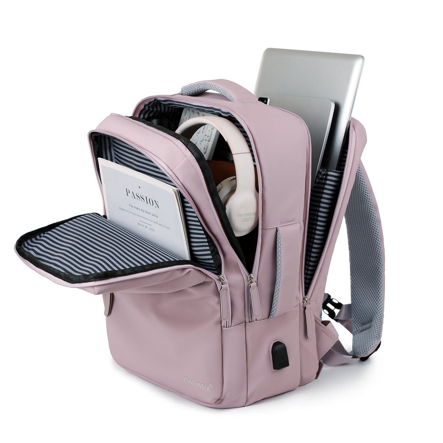 Sahara Voyager Travel Max Laptop Backpack | USB Charging | Fits up to 16" | 4 Colors