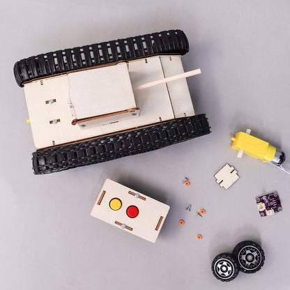 Remote-Controlled Tank DIY Kit | Engineering STEM Toy for Kids 10+ - Niksstuff