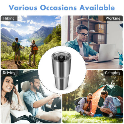 30oz Double Wall Stainless Steel Travel Mug | Hot & Cold | BPA-Free - Niksstuff
