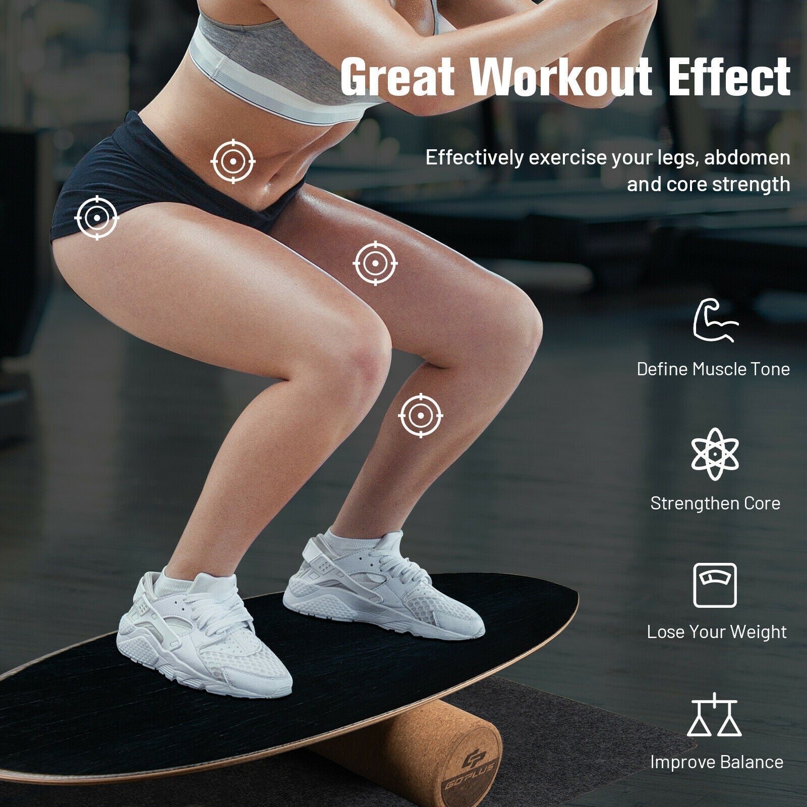 Balance Board Trainer for Core Strength | Surfing Skiing Yoga - Niksstuff